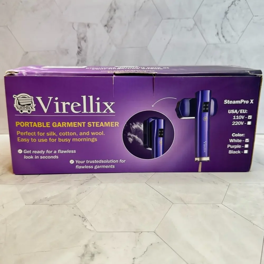 NIB Portable Clothes Steamer & Mini Steam Iron 1200W Handheld Wrinkle Remover